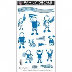 Detroit Lions - 6x11 Medium Family Decal Set