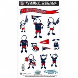 New England Patriots - 6x11 Medium Family Decal Set