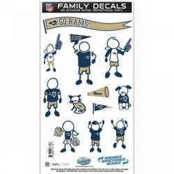 St Louis Rams - 6x11 Medium Family Decal Set