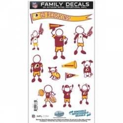 Washington Redskins - 6x11 Medium Family Decal Set