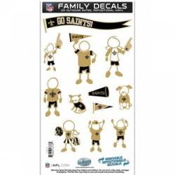 New Orleans Saints - 6x11 Medium Family Decal Set