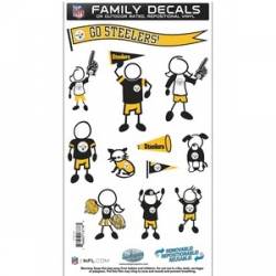 Pittsburgh Steelers - 6x11 Medium Family Decal Set