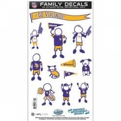 Minnesota Vikings - 6x11 Medium Family Decal Set