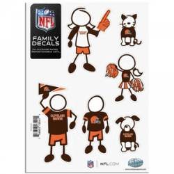 Cleveland Browns - 5x7 Small Family Decal Set