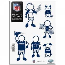 Dallas Cowboys - 5x7 Small Family Decal Set