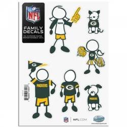 Green Bay Packers - 5x7 Small Family Decal Set