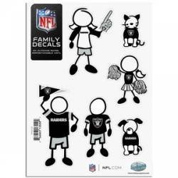Oakland Raiders - 5x7 Small Family Decal Set