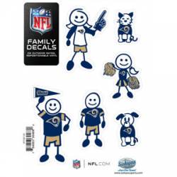St Louis Rams - 5x7 Small Family Decal Set