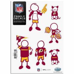 Washington Redskins - 5x7 Small Family Decal Set