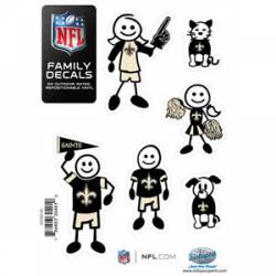 New Orleans Saints - 5x7 Small Family Decal Set