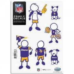 Minnesota Vikings - 5x7 Small Family Decal Set