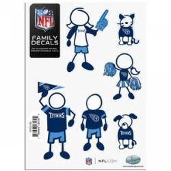 Tennessee Titans - 5x7 Small Family Decal Set