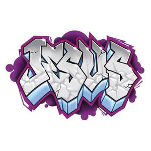 Jesus Graffiti Sticker