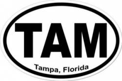 Tampa Florida - Oval Sticker