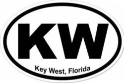 Key West Florida - Oval Sticker