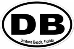 Daytona Beach Florida - Oval Sticker