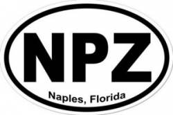 Naples Florida - Oval Sticker