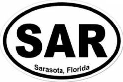 Sarasota Florida - Oval Sticker
