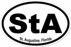 St Augustine Florida - Oval Sticker