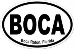 Boca Raton Florida - Oval Sticker