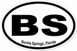 Bonita Springs Florida - Oval Sticker