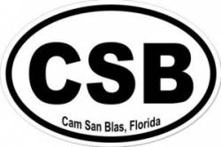 Cam San Blas Florida - Oval Sticker