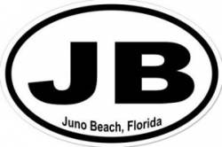 Juno Beach Florida - Oval Sticker