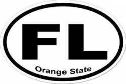 Orange State - Oval Sticker