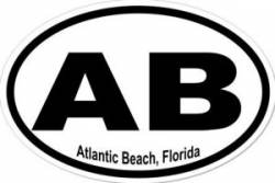 Atlantic Beach Florida - Oval Sticker