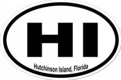 Hutchinson Island Florida - Oval Sticker
