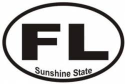 Sunshine State - Oval Sticker