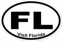 Visit Florida - Oval Sticker