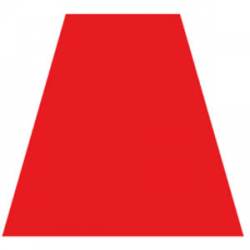 Red - Tetrahedron Reflective Sticker