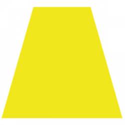 Yellow - Tetrahedron Reflective Sticker