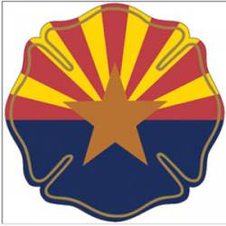 State of Arizona Maltese Cross - Reflective Sticker