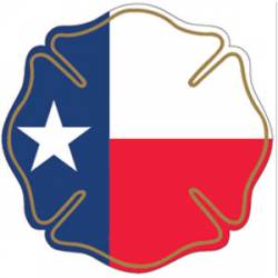 State of Texas Maltese Cross - Reflective Sticker
