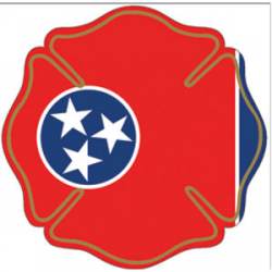 State of Tennessee Maltese Cross - Reflective Sticker