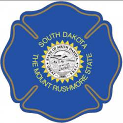 State of South Dakota Maltese Cross - Reflective Sticker