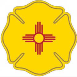 State of New Mexico Maltese Cross - Reflective Sticker