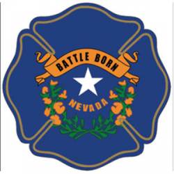 State of Nevada Maltese Cross - Reflective Sticker