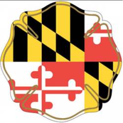 State of Maryland Maltese Cross - Reflective Sticker