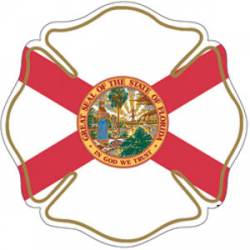 State of Florida Maltese Cross - Reflective Sticker