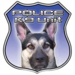 Police K9 Unit Blue Shield - Reflective Sticker