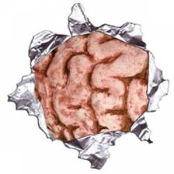 Brains Metal Rip - Reflective Sticker