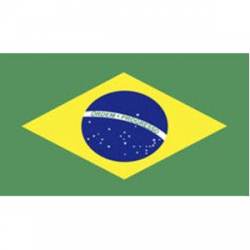 Brazilian Flag - Reflective Sticker