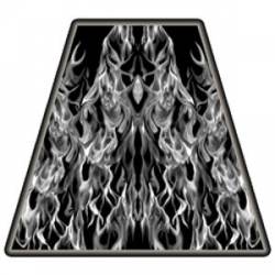 Grey Fire - Tetrahedron Reflective Sticker
