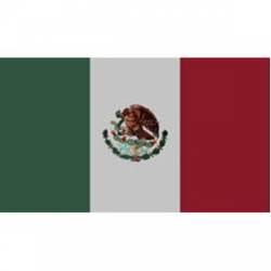 Mexican Flag - Reflective Sticker