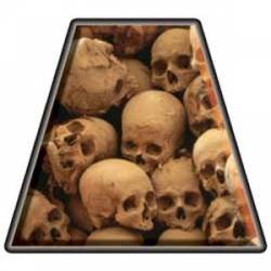 Skulls - Tetrahedron Reflective Sticker