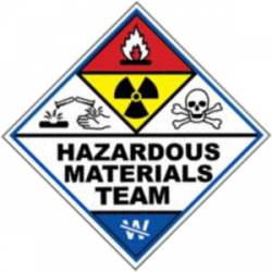 Hazardous Materials Team - Reflective Sticker