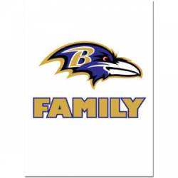 Baltimore Ravens - Team Family Pride Decal